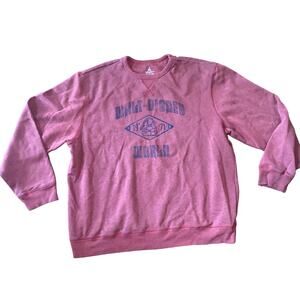 Disney Parks Walt Disney World Red Crewneck Grumpy Pullover Sweatshirt Size XXL